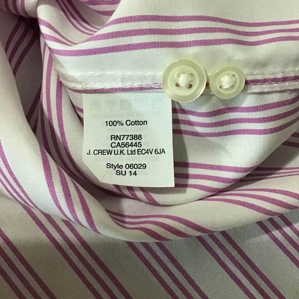 Thompson Shirtings‎ J. Crew Wrinkle Free 80’s 2-Ply Shirt L 16-16.5
